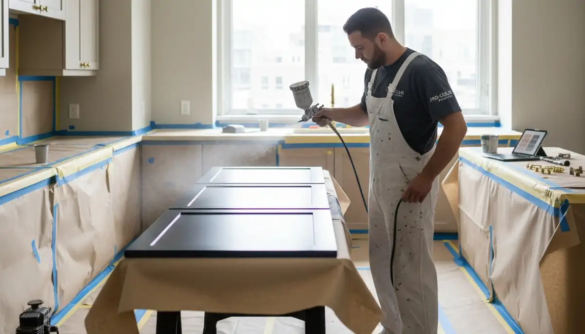 Chicago cabinet painting for durable kitchen finishes in Chicago, IL