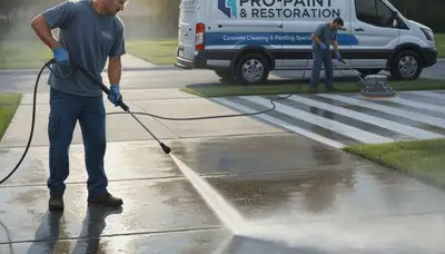 Chicago, IL concrete pressure cleaning for driveways and walkways by Chicago Paint Pros