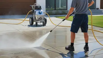 Chicago, IL concrete pressure cleaning for driveways and walkways by Chicago Paint Pros