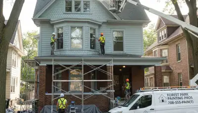 Chicago, IL painting contractor providing professional interior and exterior house painting services