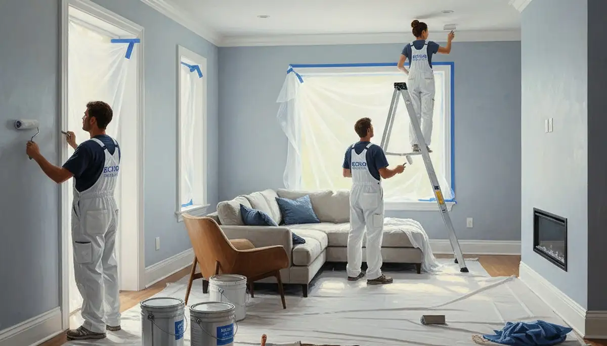 Chicago interior house painting by Chicago Paint Pros, professional wall and trim finish for local homes