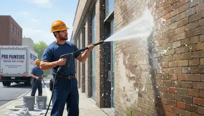 Pressure cleaning service in Chicago, IL for driveways, siding, and concrete by Chicago Paint Pros