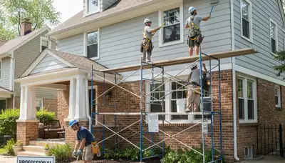 Chicago, IL painting contractors serving homes and businesses with professional interior and exterior painting خدمات