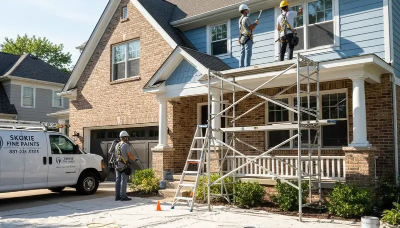 Chicago, IL painting contractor providing professional interior and exterior painting services